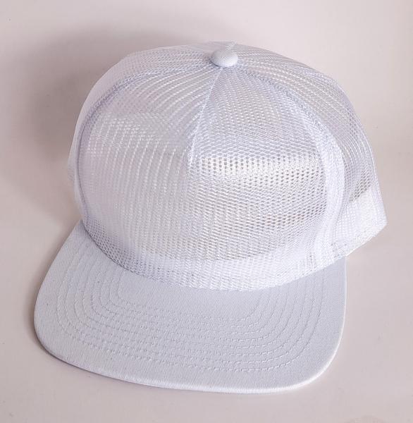 Full Mesh Snapback Cap White